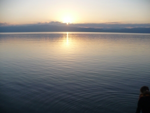sunrise at Ohrid Lake